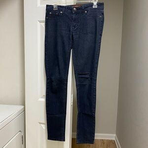 Skinny Jeans Dark Wash Denim Dark Blue